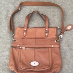 Fossil handbag genuine leather